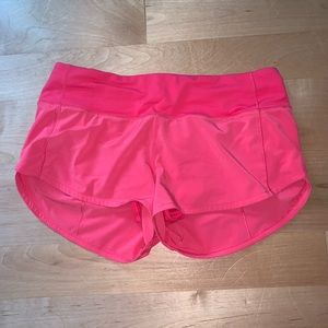 Hot pink Lululemon shorts
